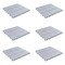 Outdoor Patio Easy Snap Tiles Grey 11.5X11.5 Set Of 6 Durable Water Drainage